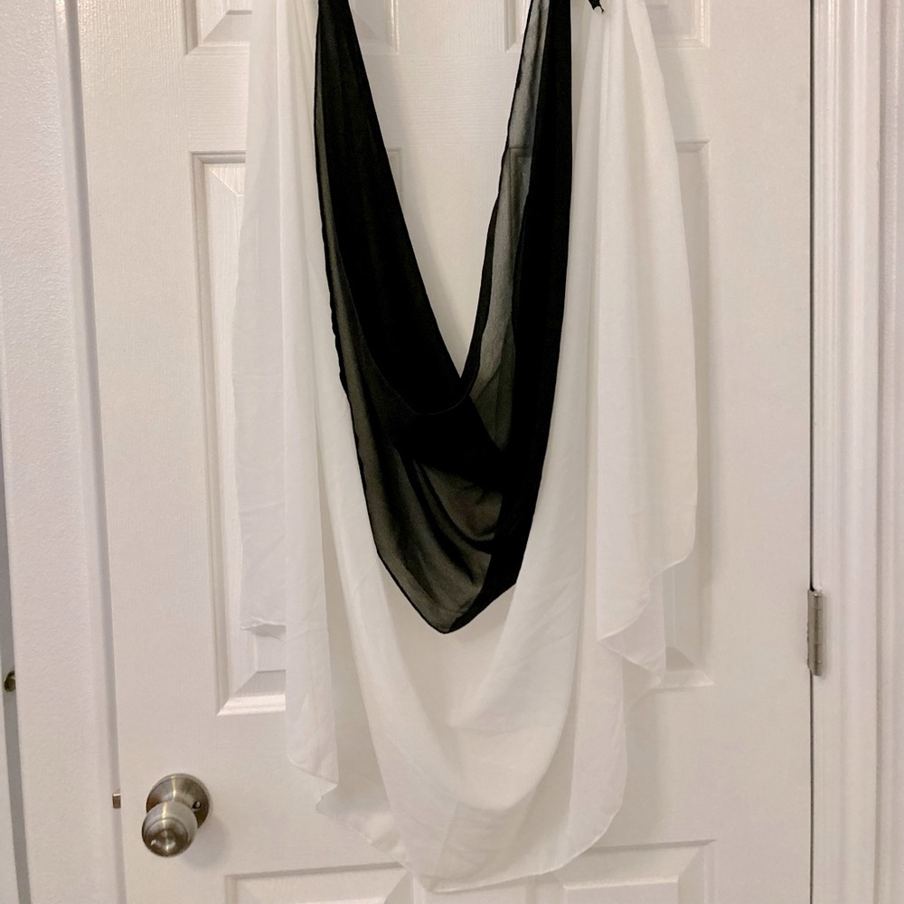 Black and White swimsuit cover up